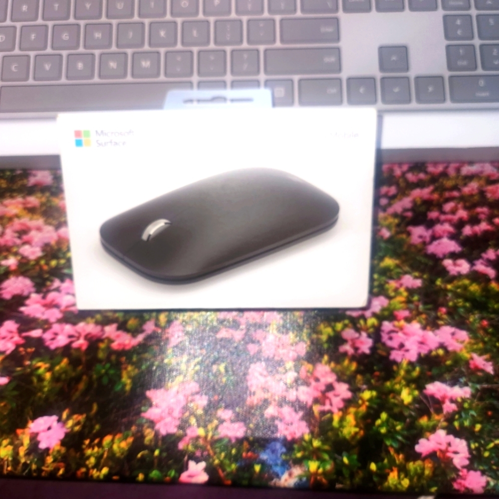 Microsoft Black Designer Compact Mouse Sleek Minimalist Design